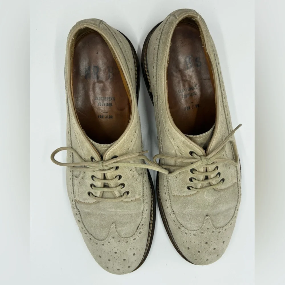 Mr B’s for ALDO, suede wingtip oxfords, US size 10, Good condition